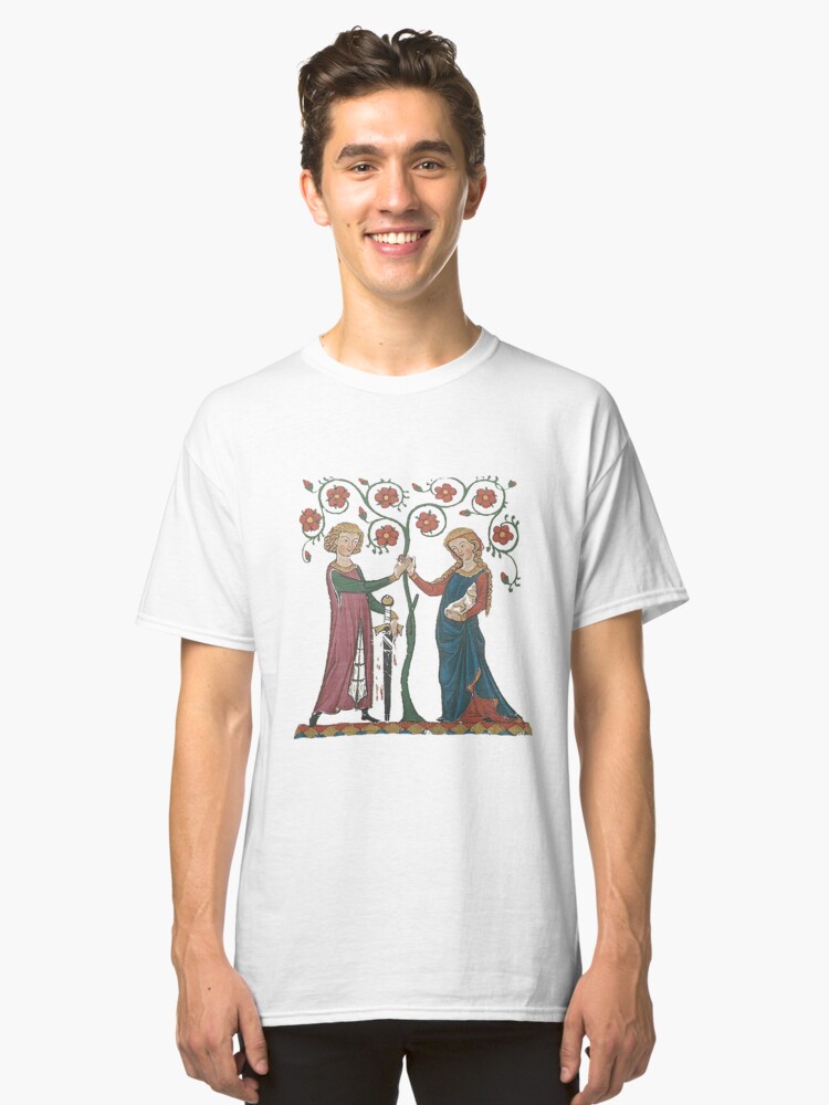 Alternate view of Medieval Couple, German circa 1250 Classic T-Shirt