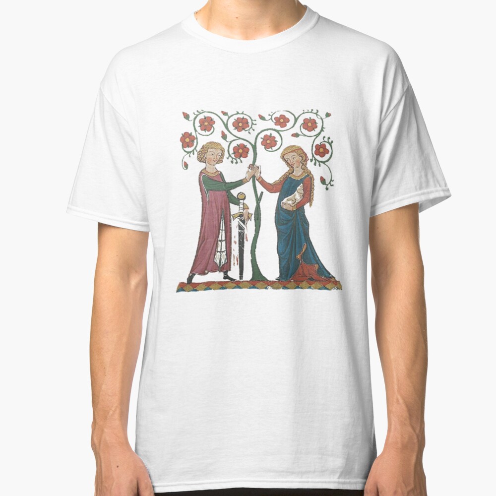 Medieval Couple, German circa 1250 Classic T-Shirt