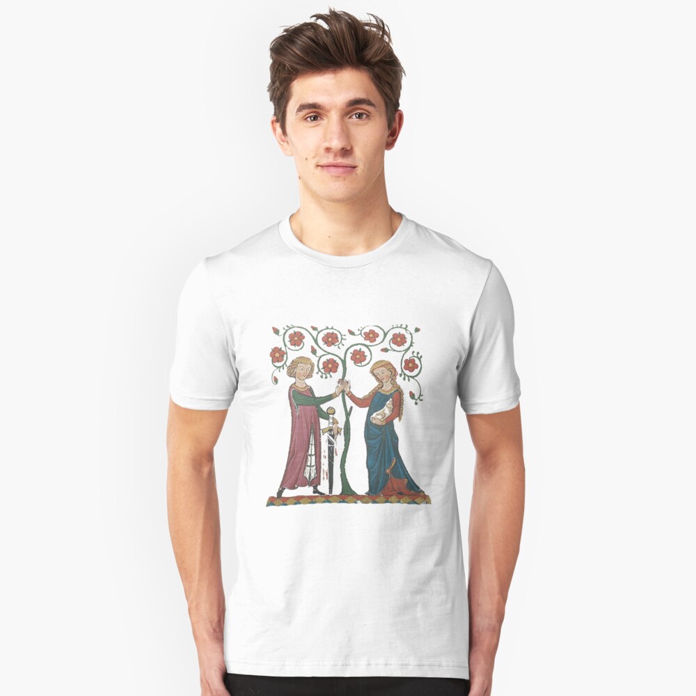 Medieval Couple, German circa 1250 Slim Fit T-Shirt