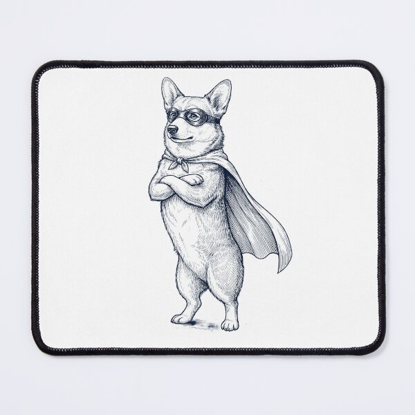 Item preview, Vintage Pembroke Welsh Corgi Hero Superhero Dog Lover designed and sold by DoodleTortle.