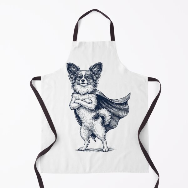 Item preview, Vintage Papillon Hero Superhero Dog Lover designed and sold by DoodleTortle.