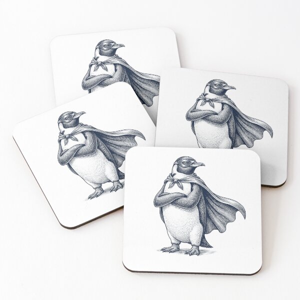 Item preview, Vintage Penguin Hero Superhero Animal Lover designed and sold by DoodleTortle.