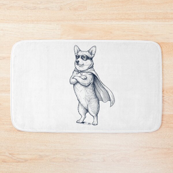 Item preview, Vintage Pembroke Welsh Corgi Hero Superhero Dog Lover designed and sold by DoodleTortle.