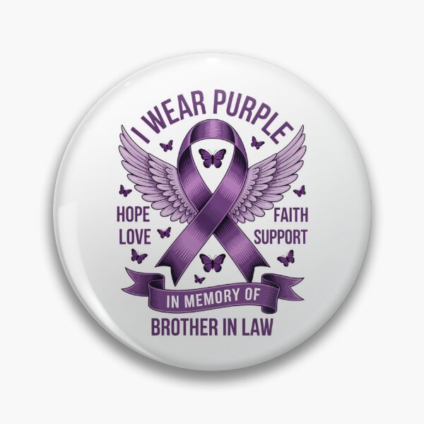 Item preview, Wear Purple In Memory Of My Brother In Law Pancreatic Cancer designed and sold by papertaless.