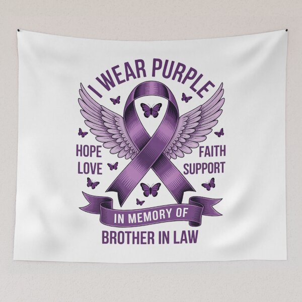 Item preview, Wear Purple In Memory Of My Brother In Law Pancreatic Cancer designed and sold by papertaless.