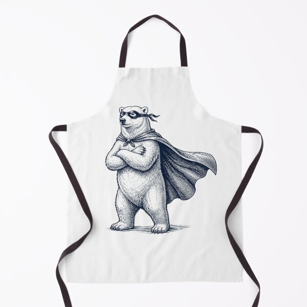 Item preview, Vintage Polar Bear Hero Superhero Animal Lover designed and sold by DoodleTortle.