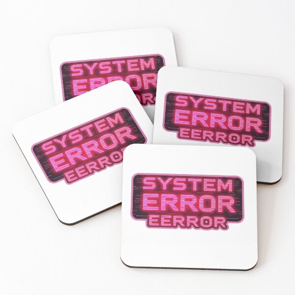 Item preview, System Error Neon Sticker – Cyberpunk Glitch Y2K Futuristic Aesthetic designed and sold by WorkVibe Studio.