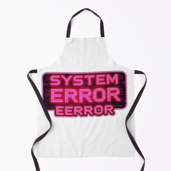 Item preview, System Error Neon Sticker – Cyberpunk Glitch Y2K Futuristic Aesthetic designed and sold by WorkVibe Studio.