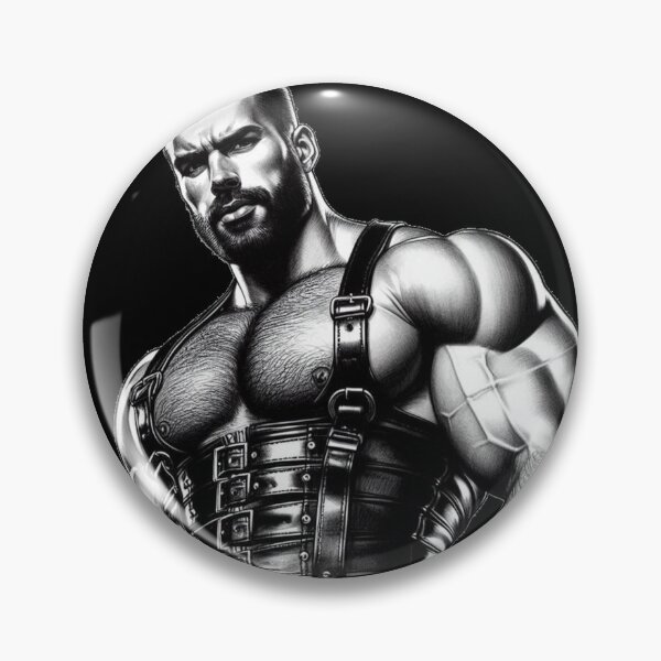 Item preview, Leather Bar Hunks Gay Pride Graphic Art Design designed and sold by ItsAKinkThing.