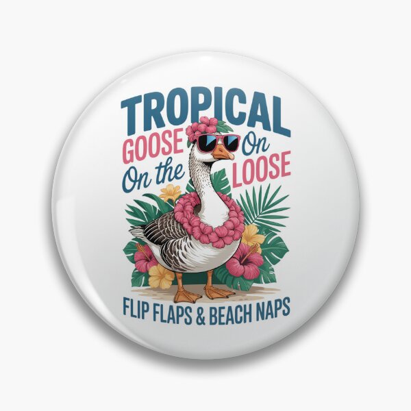 Item preview, Tropical Goose On The Loose Hawaii Summer Vibes Beach designed and sold by Formatage.