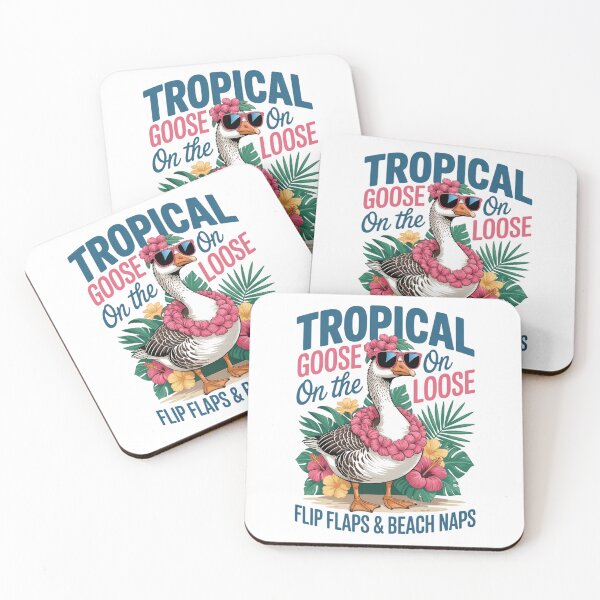 Item preview, Tropical Goose On The Loose Hawaii Summer Vibes Beach designed and sold by Formatage.