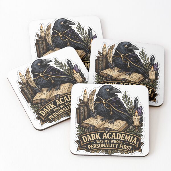 Item preview, Dark Academia Raven Witch Aesthetic Sticker designed and sold by Gentlestate.