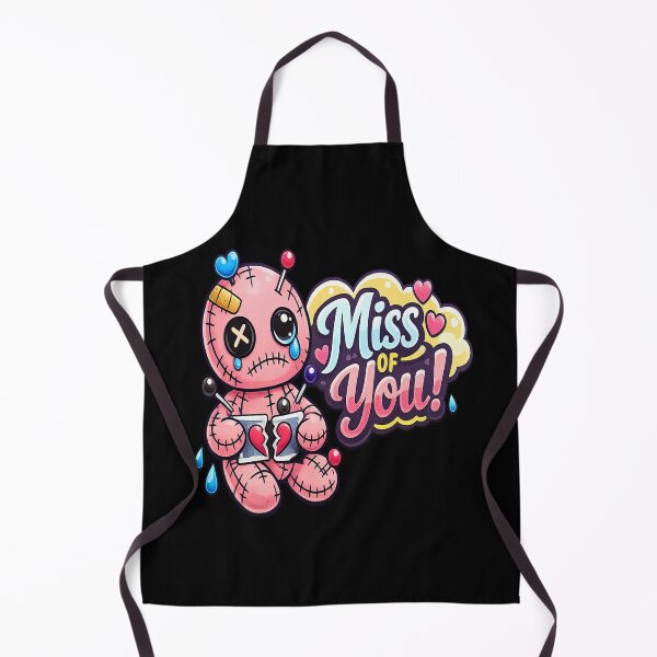 Item preview, Kawaii Voodoo Doll - "Miss Of You!" Broken Heart designed and sold by myforestfog.