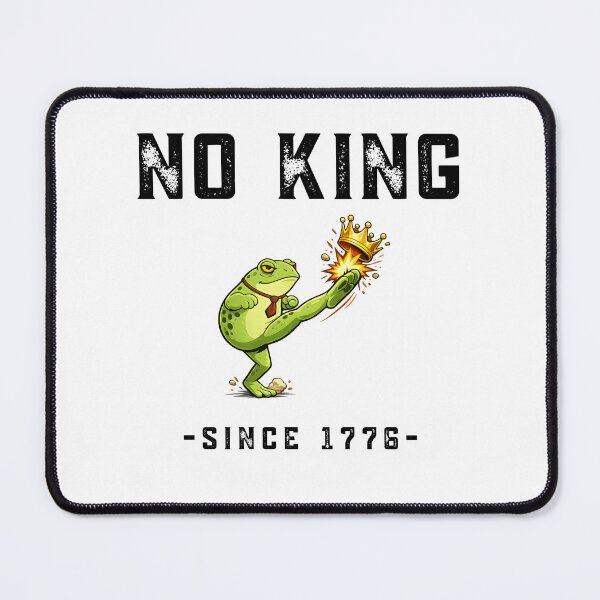 Item preview, No King Since 1776 Frog Shirt Funny Political Protest Design designed and sold by tarzbol.