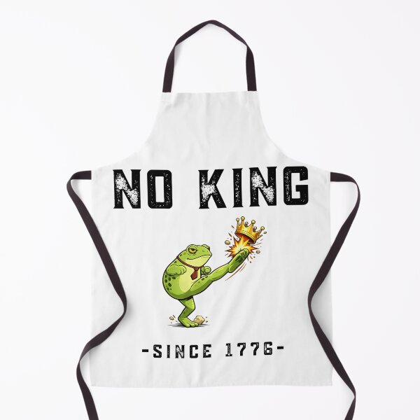 Item preview, No King Since 1776 Frog Shirt Funny Political Protest Design designed and sold by tarzbol.