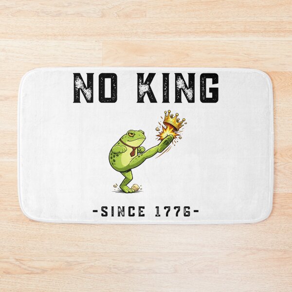Item preview, No King Since 1776 Frog Shirt Funny Political Protest Design designed and sold by tarzbol.