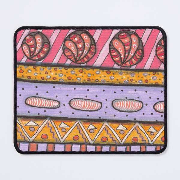Item preview, Colorful Zentangle Pattern Stripes designed and sold by ColorWander.