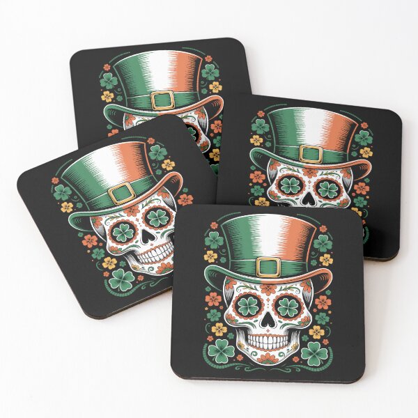 Item preview, San Patties Irish Sugar Skull Day of Dead St Patricks Day designed and sold by Formatage.