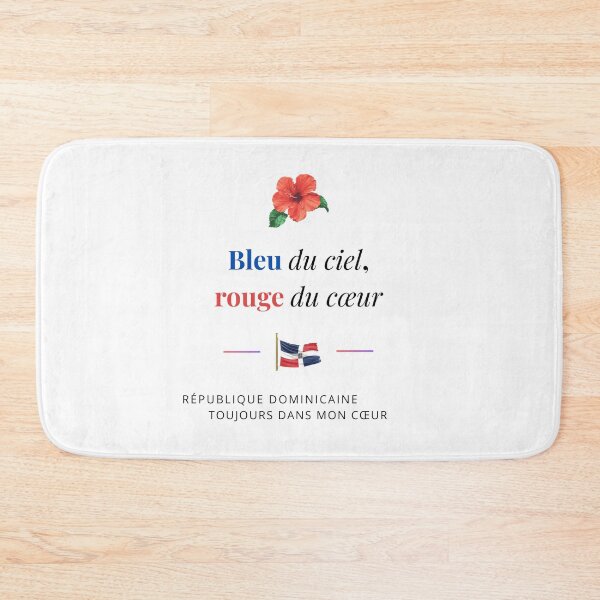 Artikelvorschau, Dominikanische Republik – „Blau des Himmels, Rot des Herzens“ – Design Hibiscus entworfen und verkauft von DIAMVERA.