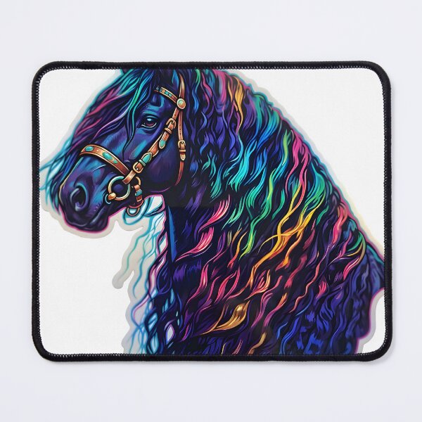 Item preview, Colorful Mane Dark Horse Art designed and sold by StickoStore.