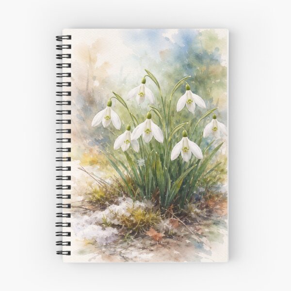 Item preview, Watercolor Snowdrops – Spring Floral Botanical Art designed and sold by Darlin8888.