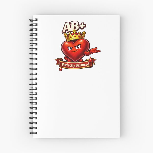 Item preview, Blood Type AB Positive - Crowned Heart Elegant Desing designed and sold by Indefix.
