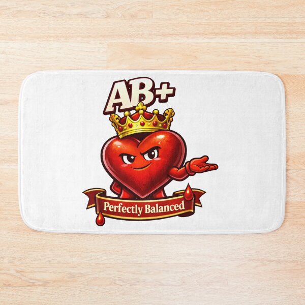 Item preview, Blood Type AB Positive - Crowned Heart Elegant Desing designed and sold by Indefix.