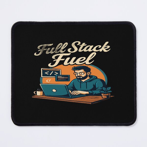 Item preview, Full Stack Developer Coding Art – Programmer Desk Illustration for Software Engineers & Tech Lovers designed and sold by Bright Nest Studio.