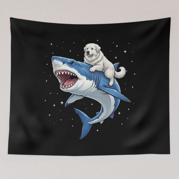 Item preview, Funny Great Pyrenees Shark Dog Mom Dad Lover designed and sold by TerryConnells.