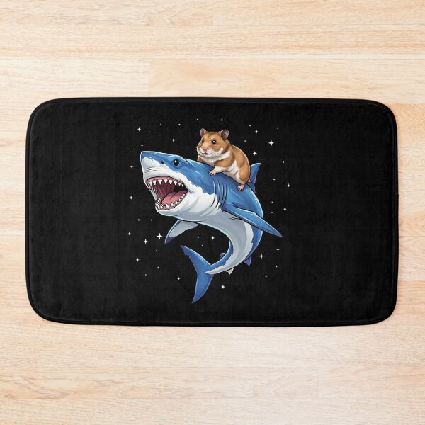 Item preview, Funny Hamster Riding Shark Animal Lover designed and sold by TerryConnells.