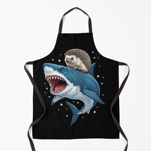 Item preview, Funny Hedgehog Riding Shark Animal Lover designed and sold by TerryConnells.
