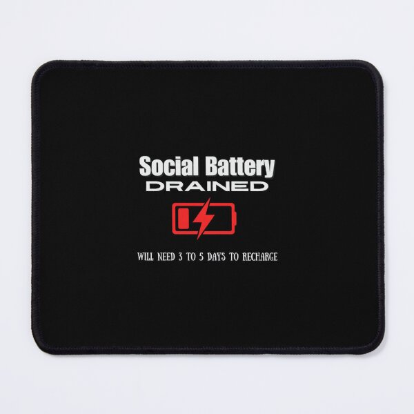 Item preview, Social Battery drained Premium Tri-blend designed and sold by JohnVBurks.