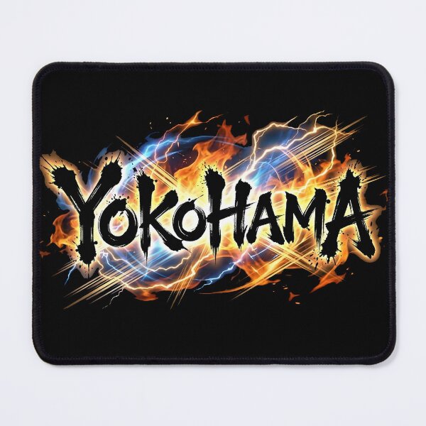 Item preview, Yokohama Japan Tourist T-Shirt – Electric Fire City Travel Graphic designed and sold by tokyojeff.