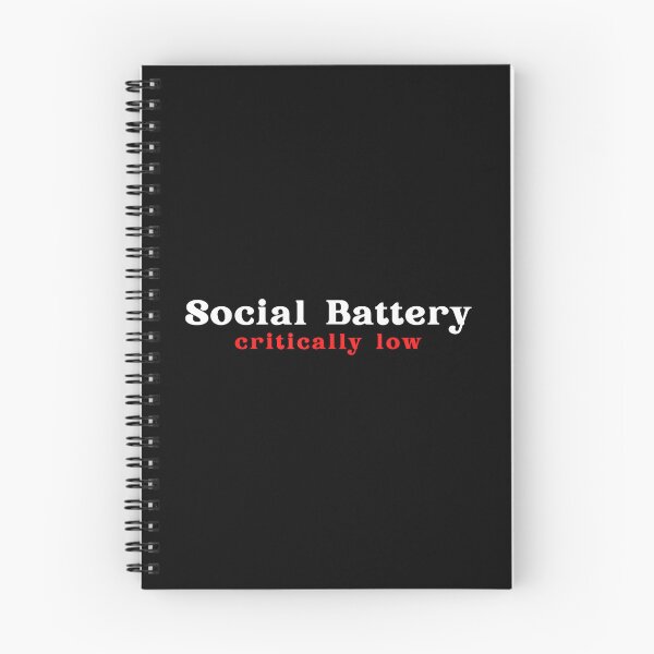 Item preview, Social Battery Critically Low Funny Introvert Humor Quote designed and sold by JohnVBurks.
