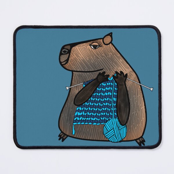 Item preview, Knitting Capybara designed and sold by SnailAndCo.