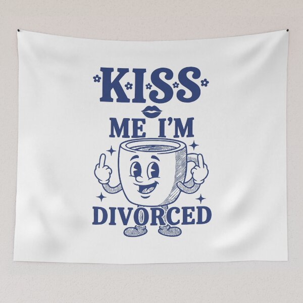Item preview, Divorce Kiss Me I'm Divorced Funny Divorce Party designed and sold by LuminOrb.