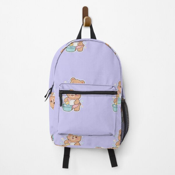 Item preview, Cute Bear Washing Dishes Sticker| Kawaii Cleaning Cartoon Bear  designed and sold by carestazafeli.