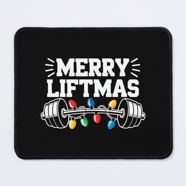 Item preview, Merry Liftmas Funny Gym Christmas Barbell Lights designed and sold by eliramaison.