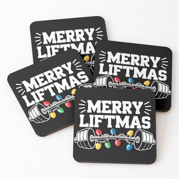 Item preview, Merry Liftmas Funny Gym Christmas Barbell Lights designed and sold by eliramaison.
