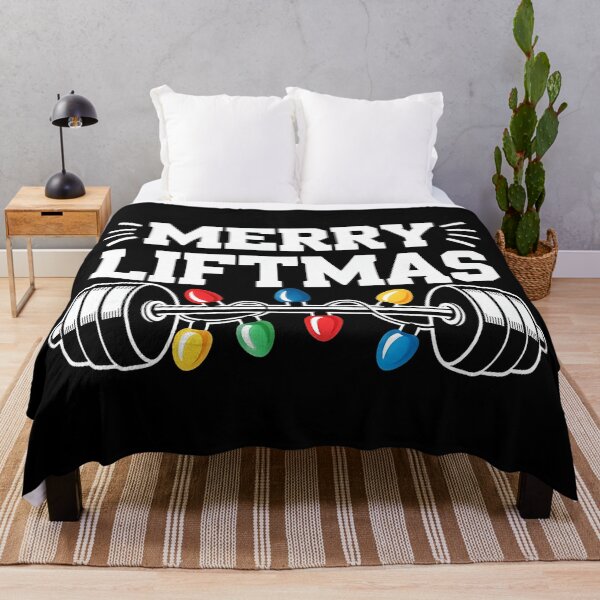 Item preview, Merry Liftmas Funny Gym Christmas Barbell Lights designed and sold by eliramaison.