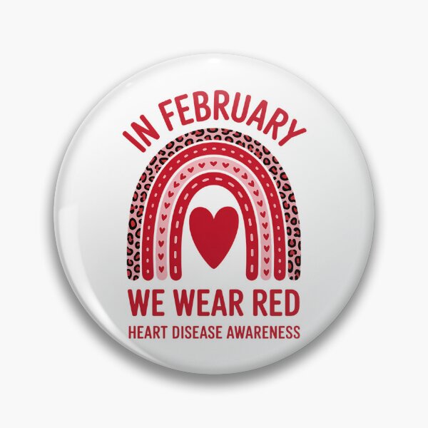 Item preview, In February We Wear Red for Heart Disease Awareness  designed and sold by Formatage.
