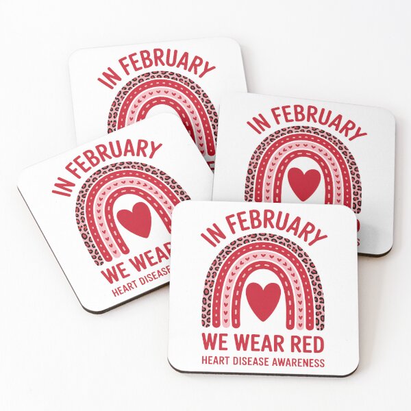 Item preview, In February We Wear Red for Heart Disease Awareness  designed and sold by Formatage.