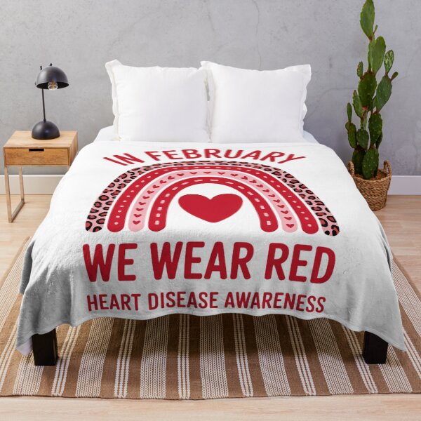 Item preview, In February We Wear Red for Heart Disease Awareness  designed and sold by Formatage.