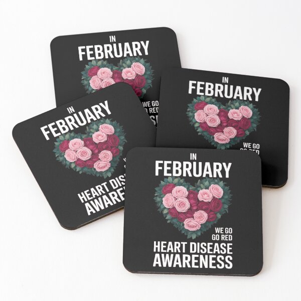 Item preview, In February We Wear Red For Heart Disease Awareness  designed and sold by Formatage.