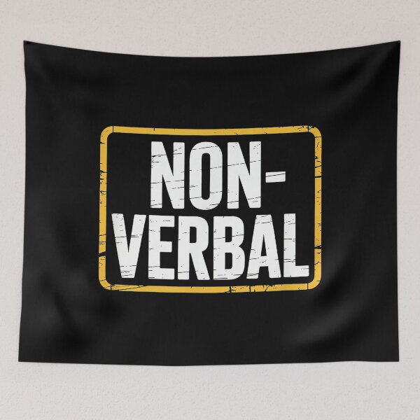 Item preview, Non Verbal Social Battery Low Introvert Warning Sign designed and sold by JohnVBurks.