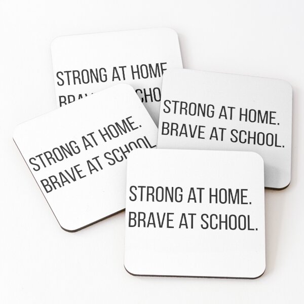 Item preview, Strong at Home Brave at School – First Day Confidence Back to School Design designed and sold by Creations by lyne.