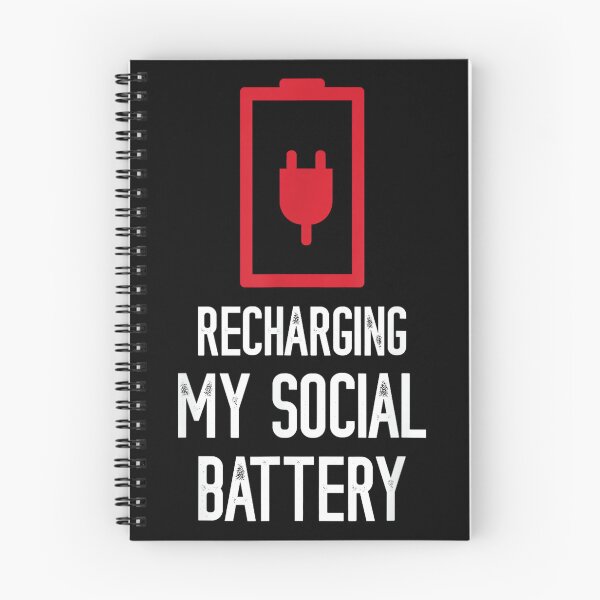 Item preview, Recharging My Social Battery Funny Social Introvert People designed and sold by JohnVBurks.