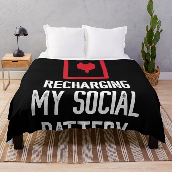 Item preview, Recharging My Social Battery Funny Social Introvert People designed and sold by JohnVBurks.