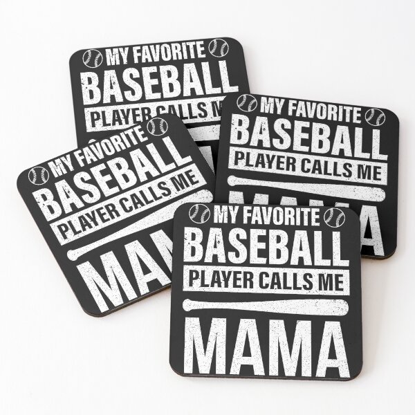 Item preview, My Favorite Baseball Player Calls Me Mama Funny Baseball Mom designed and sold by miaa-artistshop.