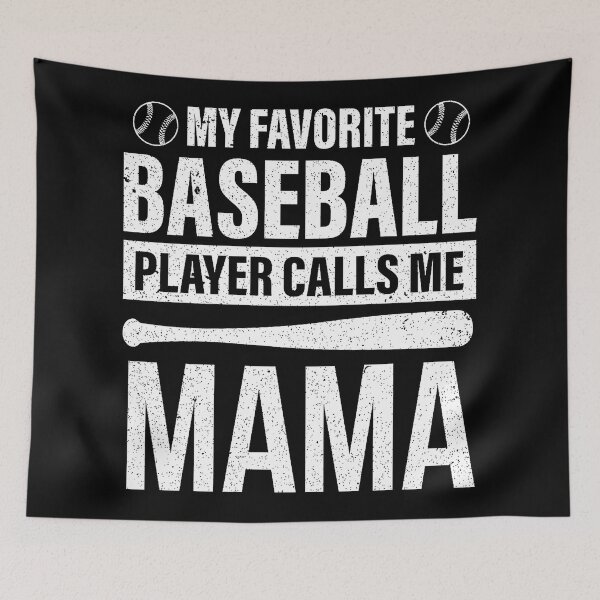 Artikelvorschau, Mein Lieblingsbaseballspieler nennt mich Mama – Lustige Baseball-Mama entworfen und verkauft von miaa-artistshop.